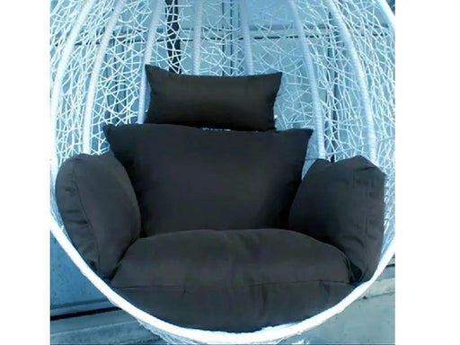 Cushion Pad Seat Set High Quality For Hanging Basket Chair - Black by dealonline.co.nz