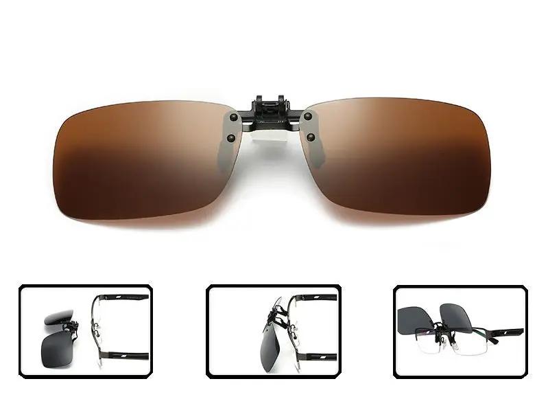 Polarized Sunglasses Clip - BROWN by dealonline.co.nz