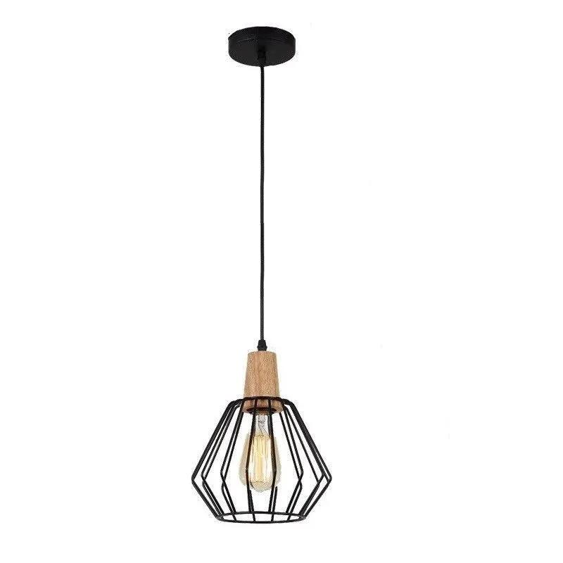 Wood Pendant Light Modern Ceiling Lights Black Lamp Pendant Lighting by salelink.co.nz