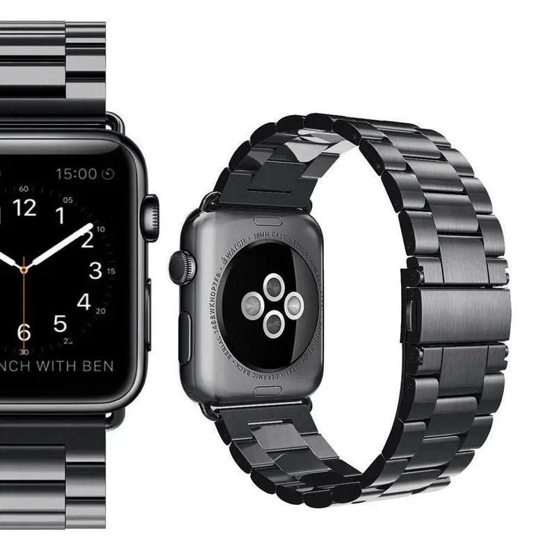 Black Bracelet Strap Apple Watch Band 42mm(Series 10) 41mm 40mm 38mm by salelink.co.nz