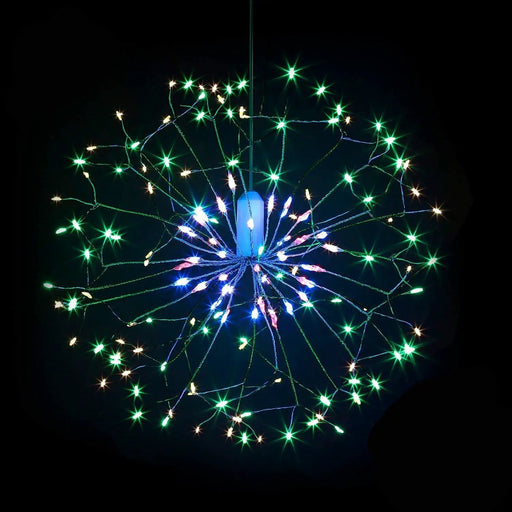 198 LED Hanging Starburst Firework Fairy String Light Lamp Party Xmas Decro by salelink.co.nz