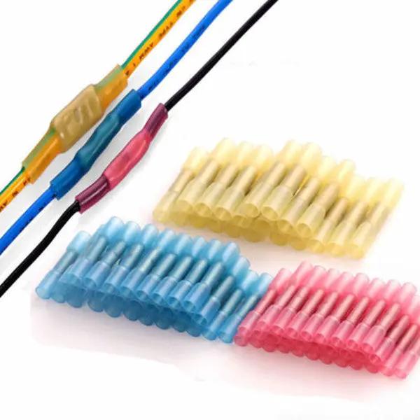 100PCS Heat Shrink Butt Wire Crimp Connectors Kit by salelink.co.nz