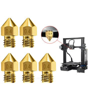 5pcs For Ender 3 PRO CR10 3D Printer 1.75mm 0.4mm MK8 Extruder Nozzles by salelink.co.nz