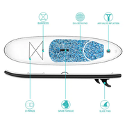 10ft' Inflatable Stand Up Paddle Board Surfboard SUP by salelink.co.nz