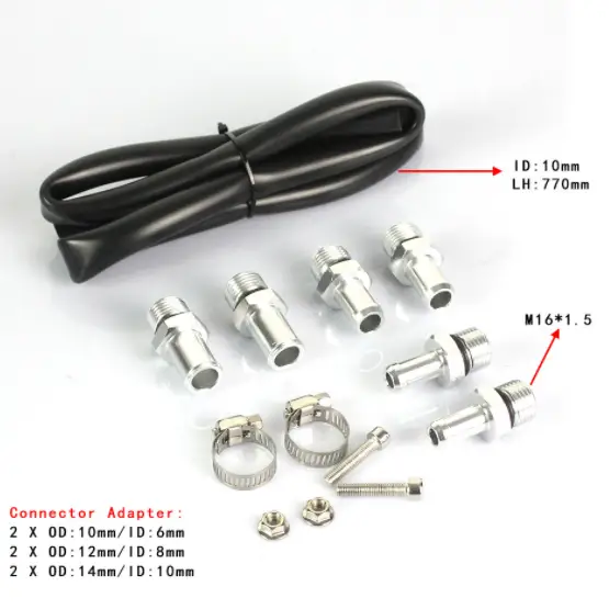 Oil Catch Can With Breather 300ml Aluminum Universal Car Kit