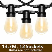 12 Sockets Festoon Party Wedding String Light Outdoor by salelink.co.nz