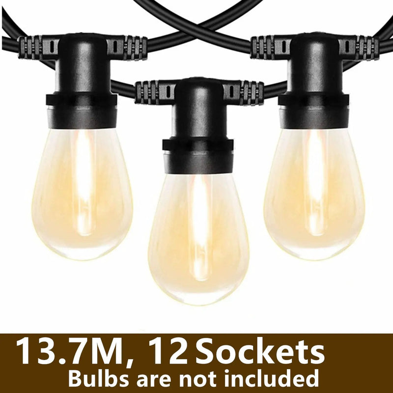 12 Sockets Festoon Party Wedding String Light Outdoor by salelink.co.nz