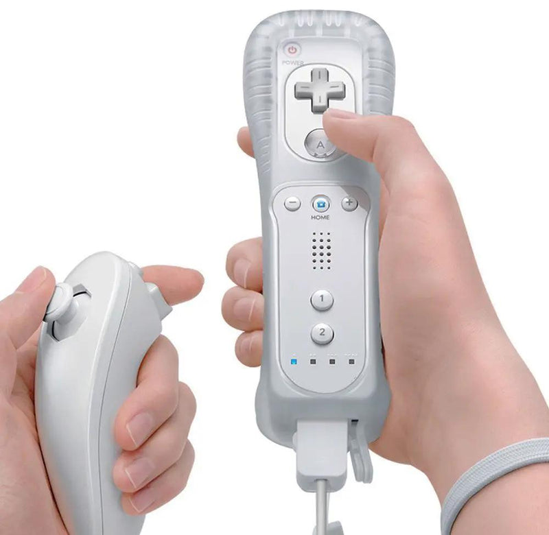 Remote and Nunchuck Controller with Silicone Case for NINTENDO WII by salelink.co.nz