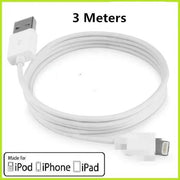 3 Meters USB Charging Cable Compatible with iPhone iPad White by salelink.co.nz