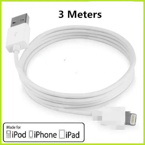 3 Meters USB Charging Cable Compatible with iPhone iPad White by salelink.co.nz