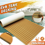 90x240cm EVA Foam Teak Sheet Boat Decking Marine Floor Board by salelink.co.nz