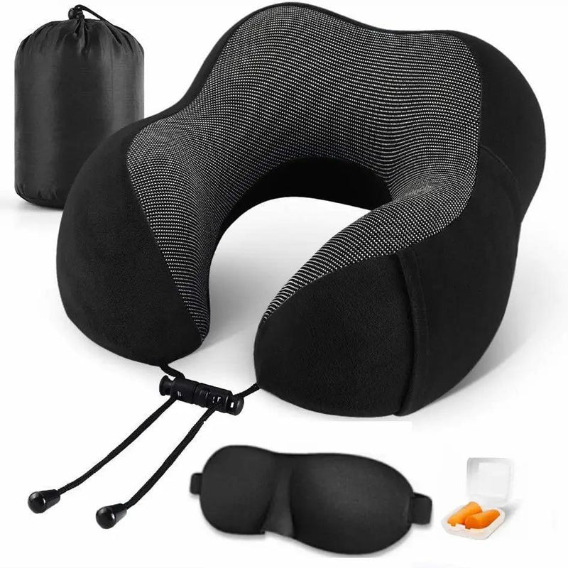 Travel Pillow with Eye Mask Earplugs by salelink.co.nz