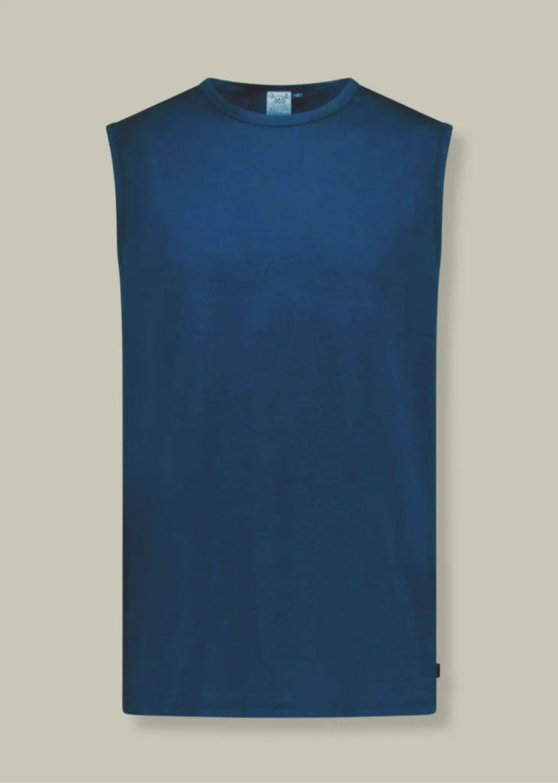 Men's Garage Tank Top - 100% Merino Wool, Gibraltar by Merino 365 NZ