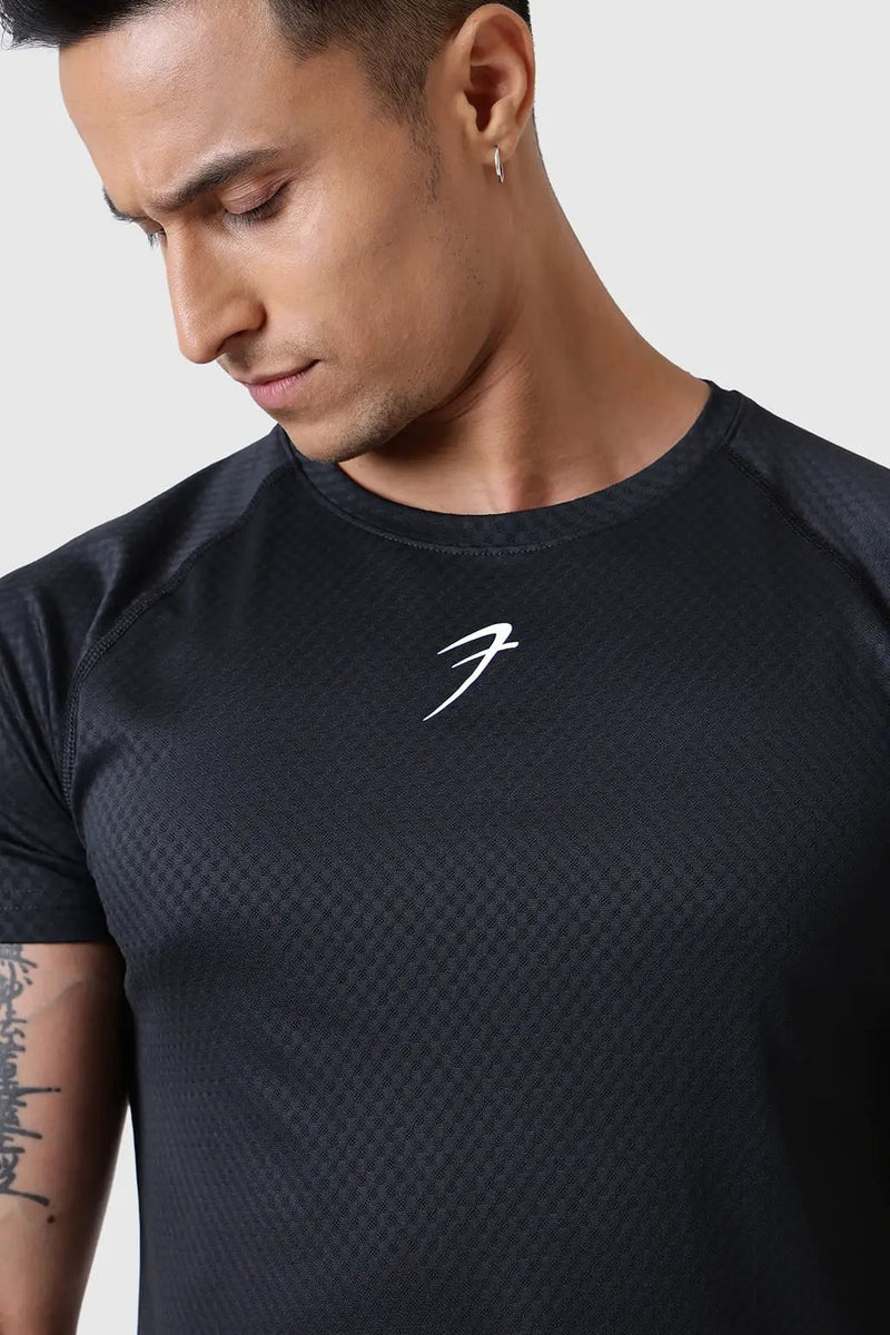 Grain T-shirt Black by Fuaark Nz
