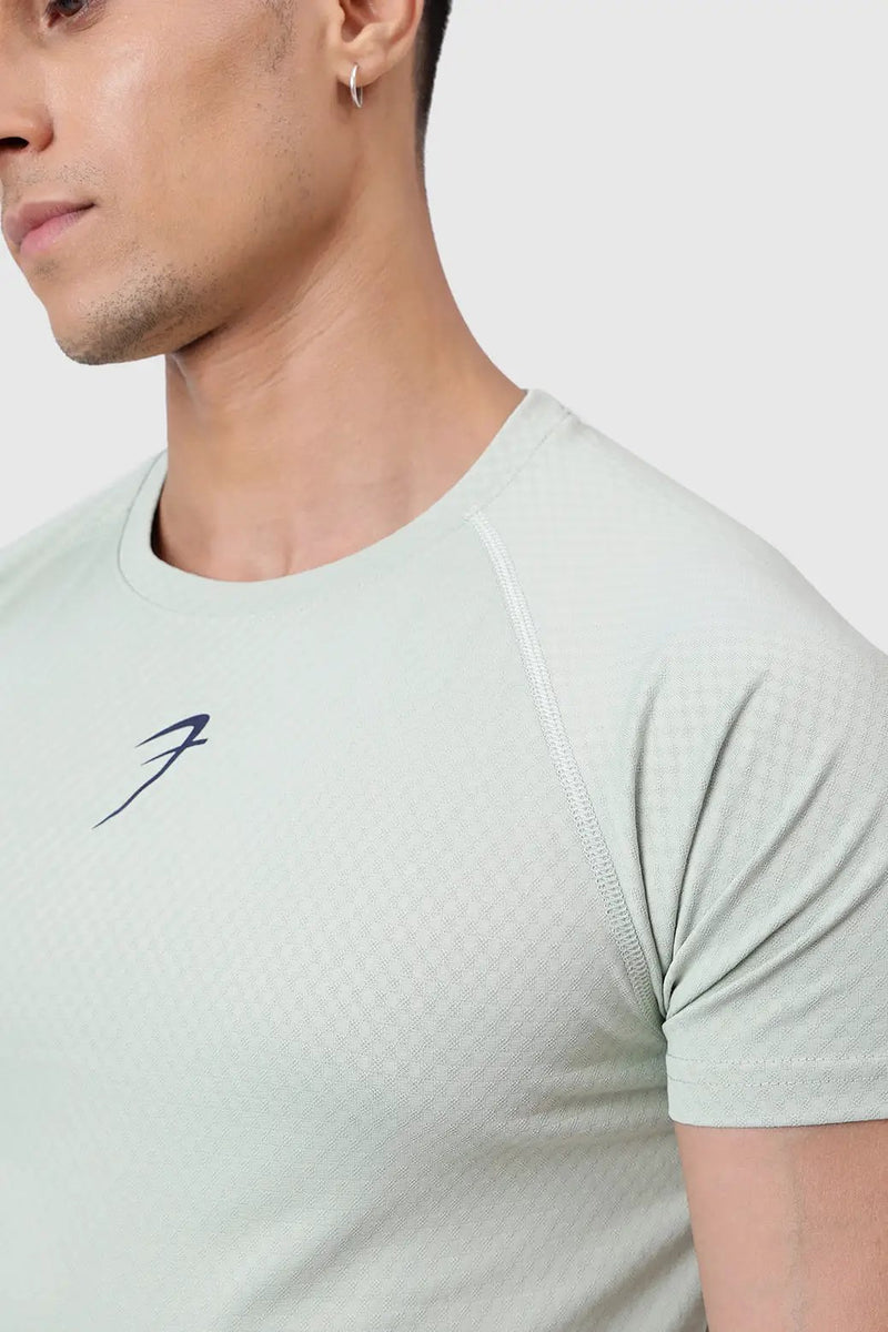 Grain T-shirt Light Green by Fuaark Nz