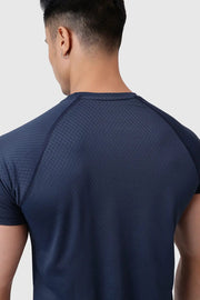 Grain T-shirt Navy by Fuaark Nz