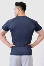 Grain T-shirt Navy by Fuaark Nz