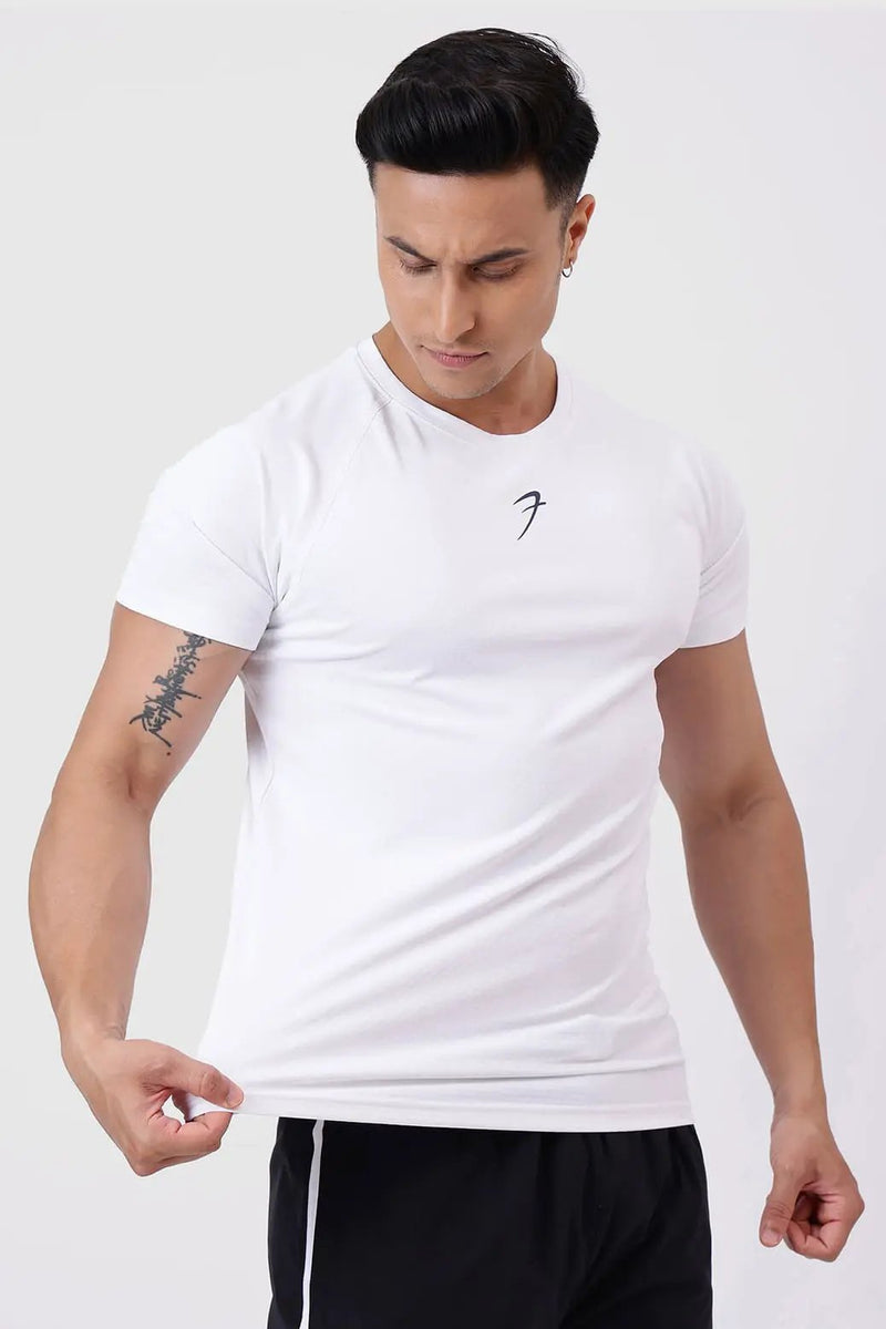 Grain T-shirt White by Fuaark Nz