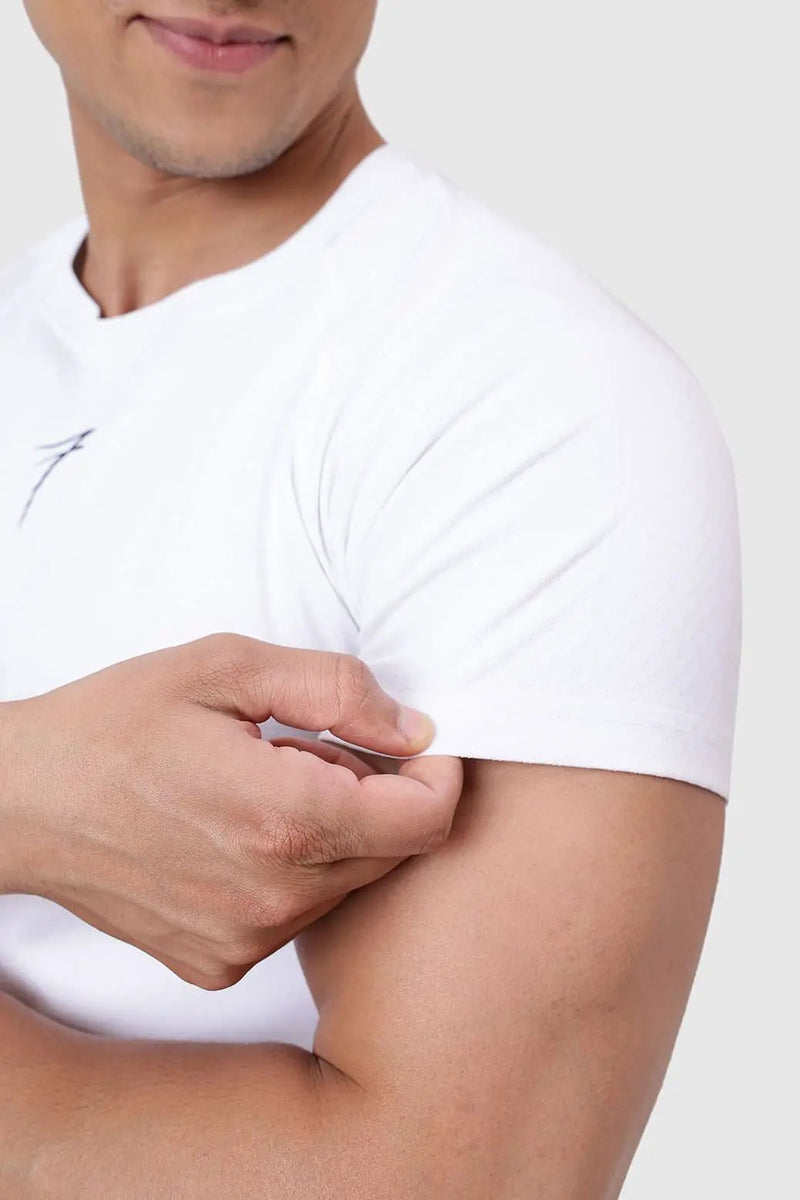 Grain T-shirt White by Fuaark Nz
