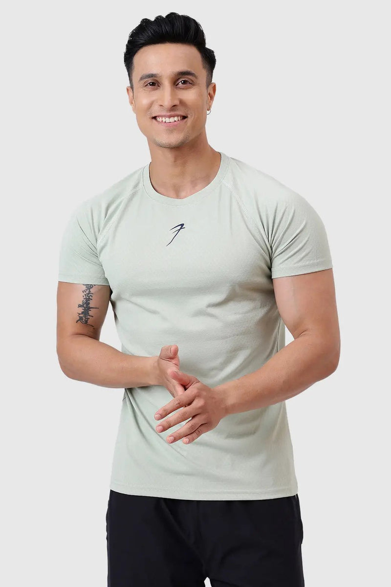 Grain T-shirt Light Green by Fuaark Nz