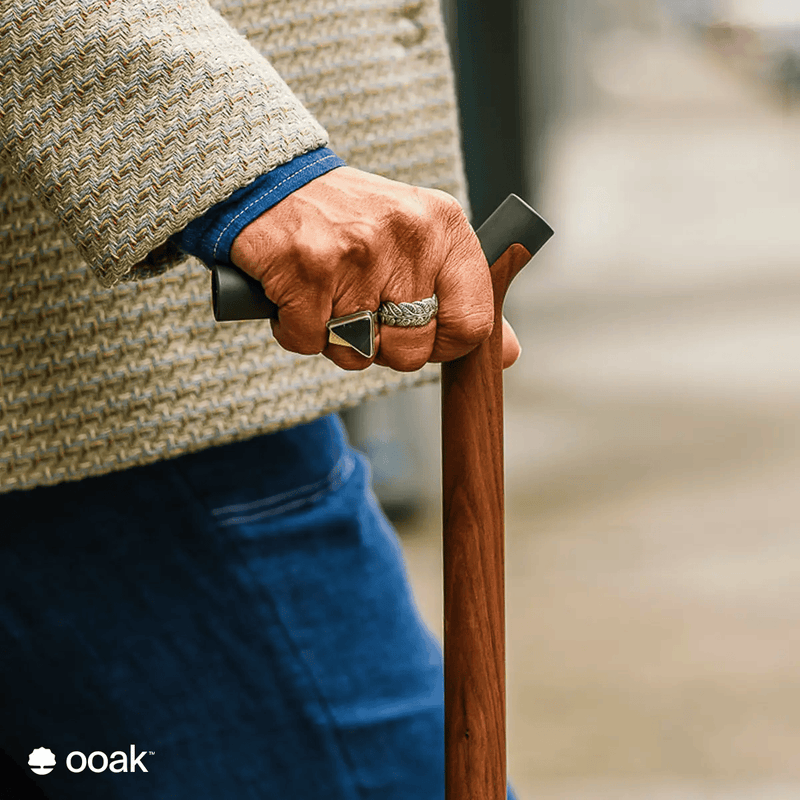 ooak Walking stick Uno Walnut and Graphite Walking Cane Hand-Finished With FSC Walnut Uno Walnut and Graphite Walking Cane by Ooak