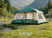 ECOTREK Tent ECOTREK Family Cabin Camping Tent With Sunshade Awning QLY7133 ECOTREK Family Cabin Tent With Sunshade Awning QLY7133