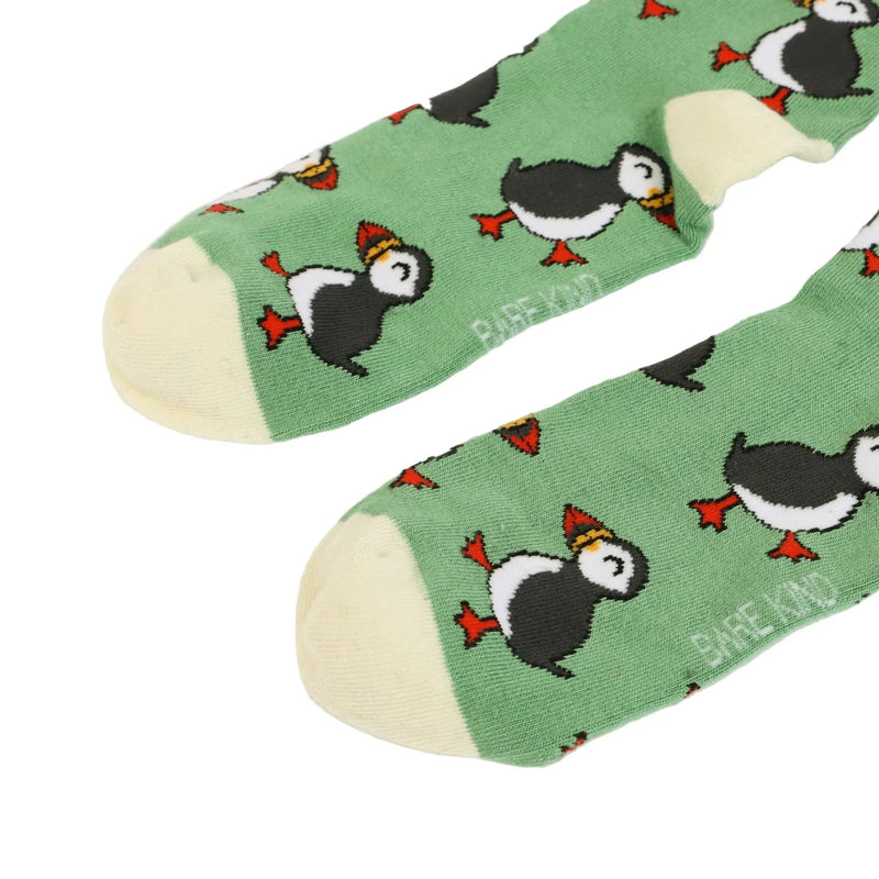 Barekind NZ Socks Save the Green Puffin Bamboo Socks Save the Green Puffin Bamboo Socks