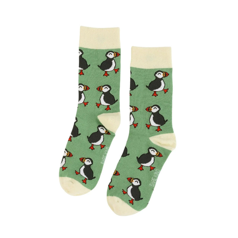 Barekind NZ Socks Save the Green Puffin Bamboo Socks Save the Green Puffin Bamboo Socks