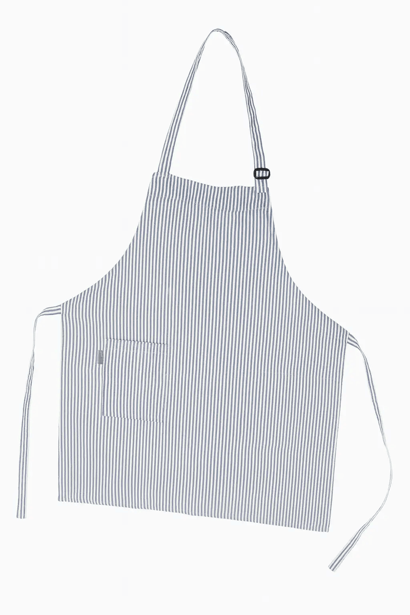 Frankly Cotton Green and White Classic Stripe Apron by Nest & Stem Homewares