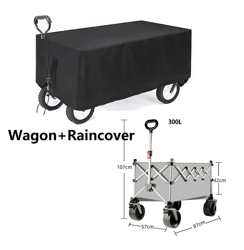 ECOTREK Camping Gear Ecotrek Foldable All-Terrain Wagon Cart 300L Heavy Duty Beach Cart XY3104 Ecotrek Foldable All-Terrain Wagon Cart 300L Heavy Duty Beach Cart XY3104