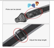 g8buynz Guitar Strap with 3 Pick Holders for Electric/Acoustic Guitar (Nylon Strap) Guitar Strap with 3 Pick Holders for Electric/Acoustic Guitar (Nylon Strap)