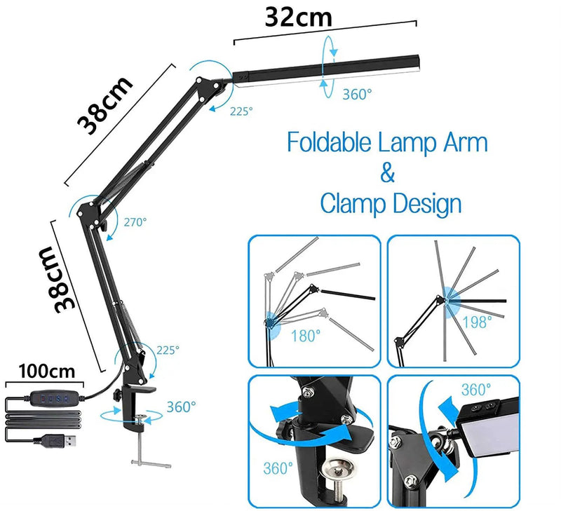 Desk Lamp 10 Brightness LED Desk Light by salelink.co.nz