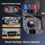 Dual camera 4G SIM SOLAR security camera wireless free batteries with 64GB card by Kiwi Grab
