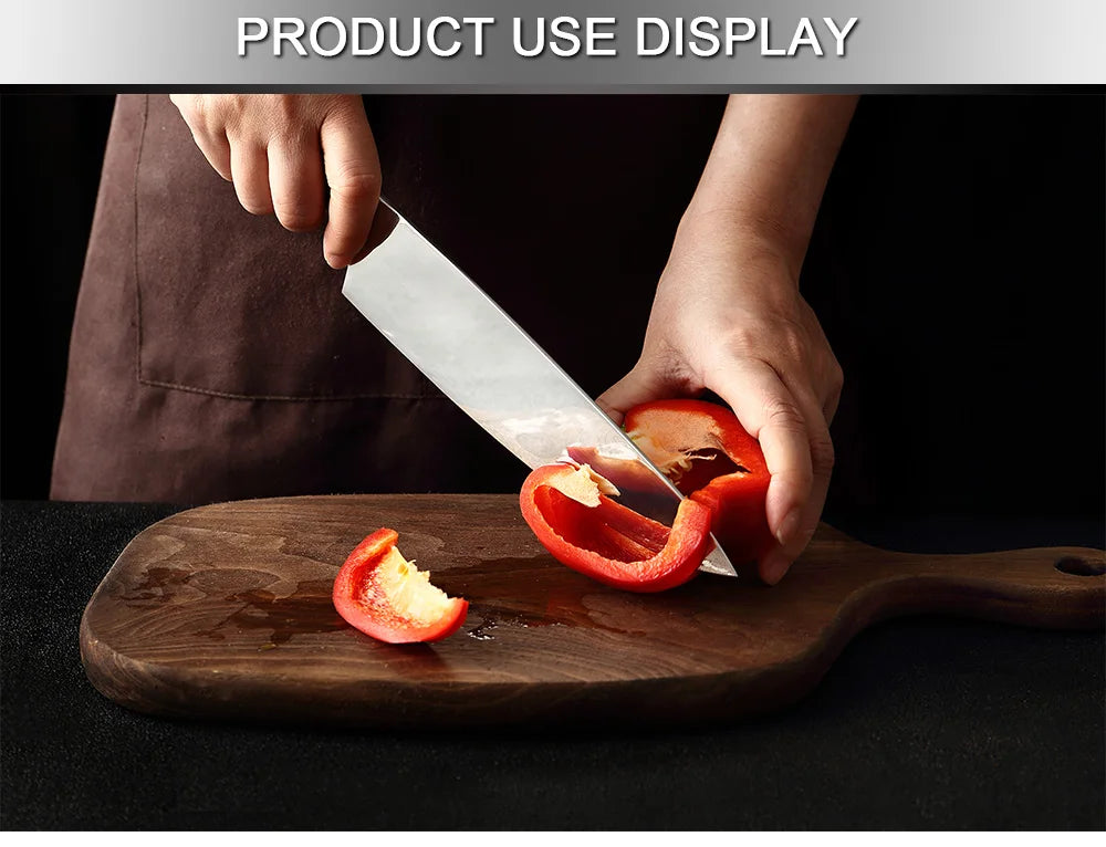XITUO German Stainless Steel Kitchen Knife 1-7PCS Chef Knife Sharp Santoku Knife Cleaver Paring Knives Boning knife Cooking Tool - Action Outdoors Kiwi