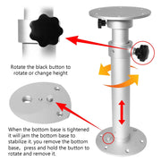Table Pedestal Telescopic Leg for RV Marine Boat Caravan Motorhome by salelink.co.nz
