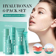BIOAQUA Hyaluronic Acid Moisturizing Repair Facial Skin Care 6-piece Set by Poppy Gifts