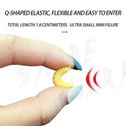 50PCS 2cm 0.3g Artificial Soft Grub Bait by NZ Diver