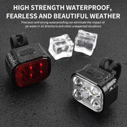 New Model :Rechargeable Bike Light Set - Front and Rear by NZ Diver
