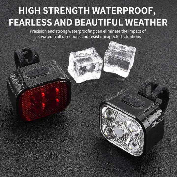 New Model :Rechargeable Bike Light Set - Front and Rear by NZ Diver
