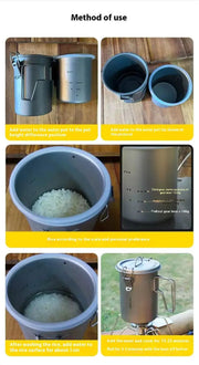 Snow Rock Titanium Couples Mountaineering Cook System - Ultralight Pure Titanium | Camping Cookware by Mead's Supply & Equipment Outfitters limited