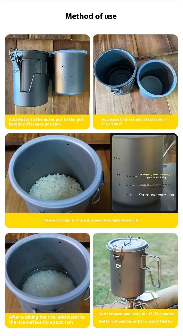 Snow Rock Titanium Couples Mountaineering Cook System - Ultralight Pure Titanium | Camping Cookware by Mead's Supply & Equipment Outfitters limited