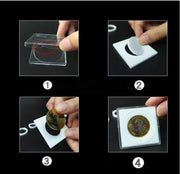 Clear Square Coin Case - 20 Pcs for 18/23/28/33/38mm Coins PVC FREE by NZ Diver
