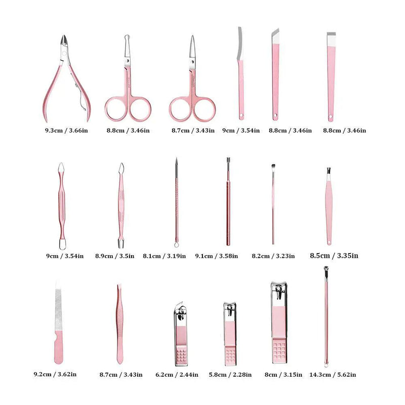 18PCS Nail Manicure Pedicure Set by salelink.co.nz