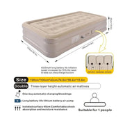 ECOTREK Inflatable Air Mattress 40cm High with Built-in Pump – Luxury Camping & Guest Air Bed (Single / Queen / King)LX9054 by ECOTREK