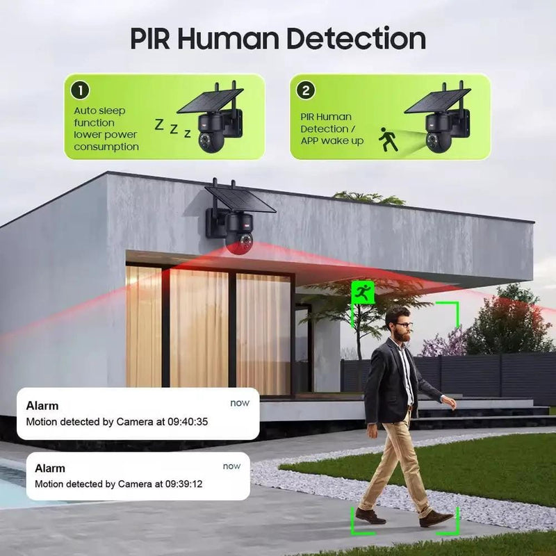 Kiwi Grab Kiwi Grab Anspo WIFI SOLAR security camera wireless free batteries and 64GB card Black Anspo WIFI SOLAR security camera wireless free batteries and 64GB card Black