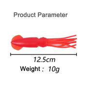 Yellow 12.5cm Lumo Coloured Fishing Octopus Skirts (Pkt of 3) by NZ Diver
