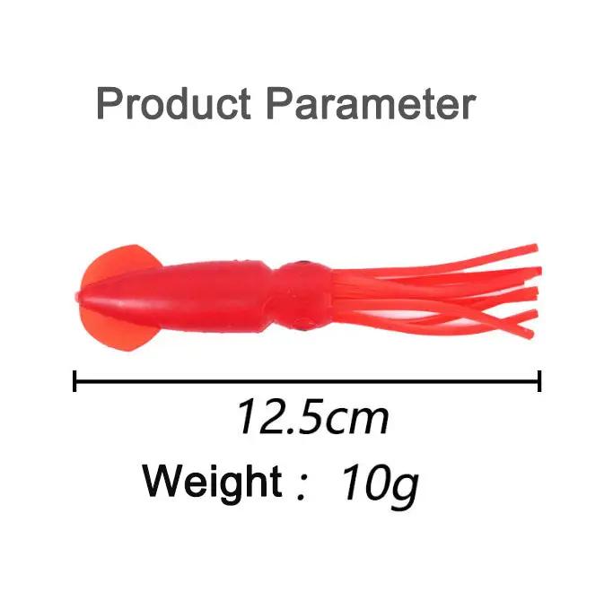 Yellow 12.5cm Lumo Coloured Fishing Octopus Skirts (Pkt of 3) by NZ Diver