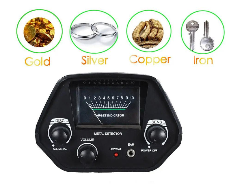 Professional Metal Detector For Treasure Searching - Black NZ5030B by NZ Diver