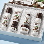 SADOER Moisturizing & Hydrating Coconut Oil 6-Piece Skin Care Set by Poppy Gifts