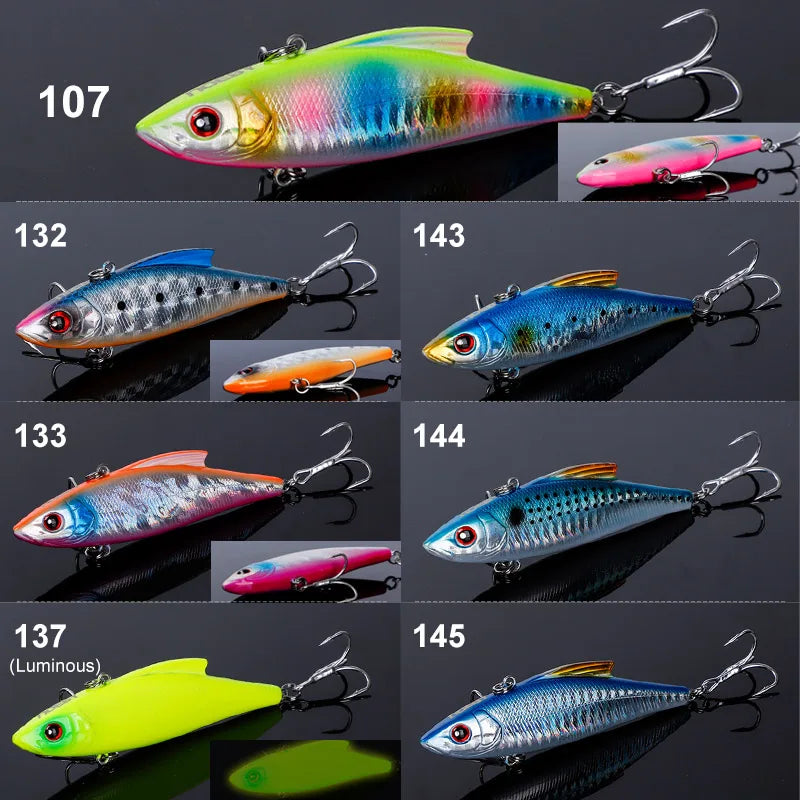 Noeby 3pcs VIB Fishing Lure 90mm 33g Rattling Variable Sinking Bait Wobblers Seawater Crankbait Pike Winter Fishing Tackle - Action Outdoors Kiwi